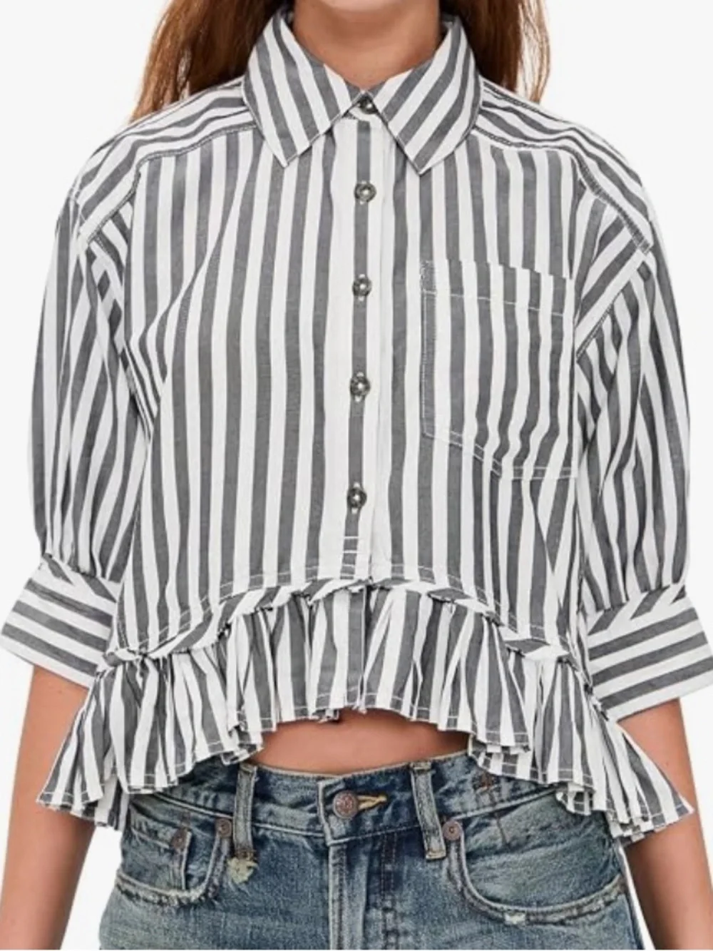 Free People Women's Bailey Stripe Shirt